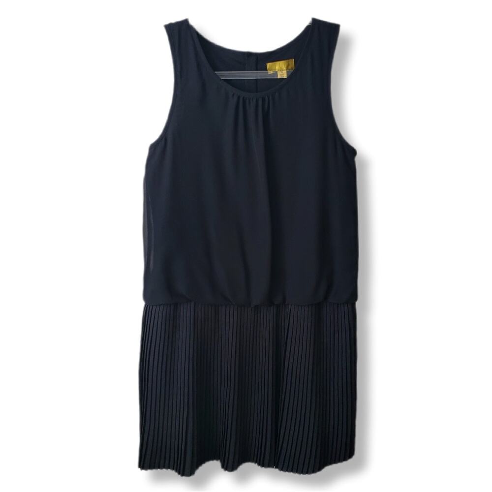 Girls Nicole Miller Black Pleated Party Dress XL 16 Holiday Wedding Guest NEW